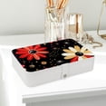 thumbnail image 6 of Seven Starred Ladybird Elegant PU Leather Portable Organizer Box with Removable Compartment - Earring Holder, Decorative Box, Jewelry Box, 6 of 6
