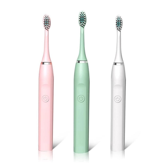 Electric Sonic Toothbrush with 8 Replacement Brushes Waterproof Electric Toothbrush with Soft High Density Bristles