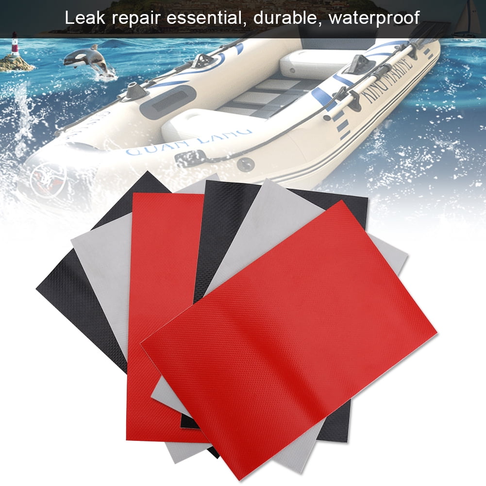 Yosoo Health Gear 3Pcs PVC Repair Patch Repair Patches Kit Set Waterproof Raft Patch Kit Inflatable Boat Repair Patch Repair Patches Accessory Fit for Inflatable Boat Kayak 