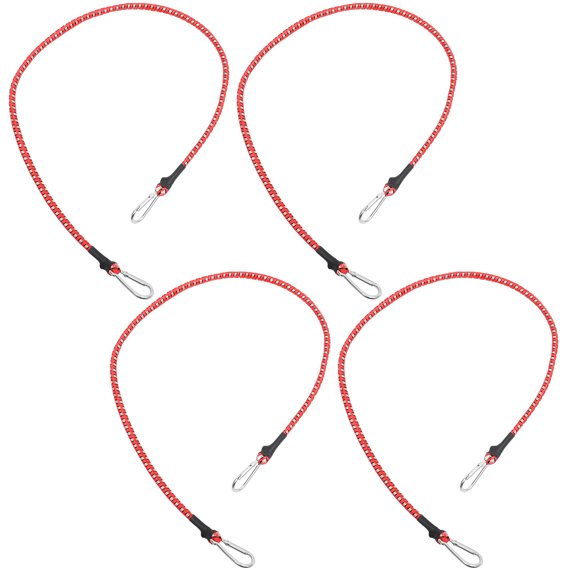 FELTECHELECTR Cargo Binding Strap Red Polyester Tensioner Belt for Luggage 4Pcs