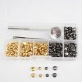 thumbnail image 5 of CAROOTU 120 Sets Leather Craft Repair Double Cap Rivets Tubular Metal Studs Fixing Tools, 5 of 5