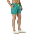 thumbnail image 4 of INSPIRE CHIC Men's Shorts Drawstring Waist Mesh Lining Board Beach Swimwear 36 Light Blue, 4 of 7
