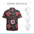 thumbnail image 7 of High Quality Hawaiian Shirts for Men Short Sleeve Aloha Beach Shirt Floral Summer Casual Button Down Shirts Blouses PF6JH9, 7 of 7