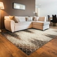 thumbnail image 3 of Tapis Evolution treillis zigzag de 8 pi x 10 pi 3 po, beige et marron, 3 of 3