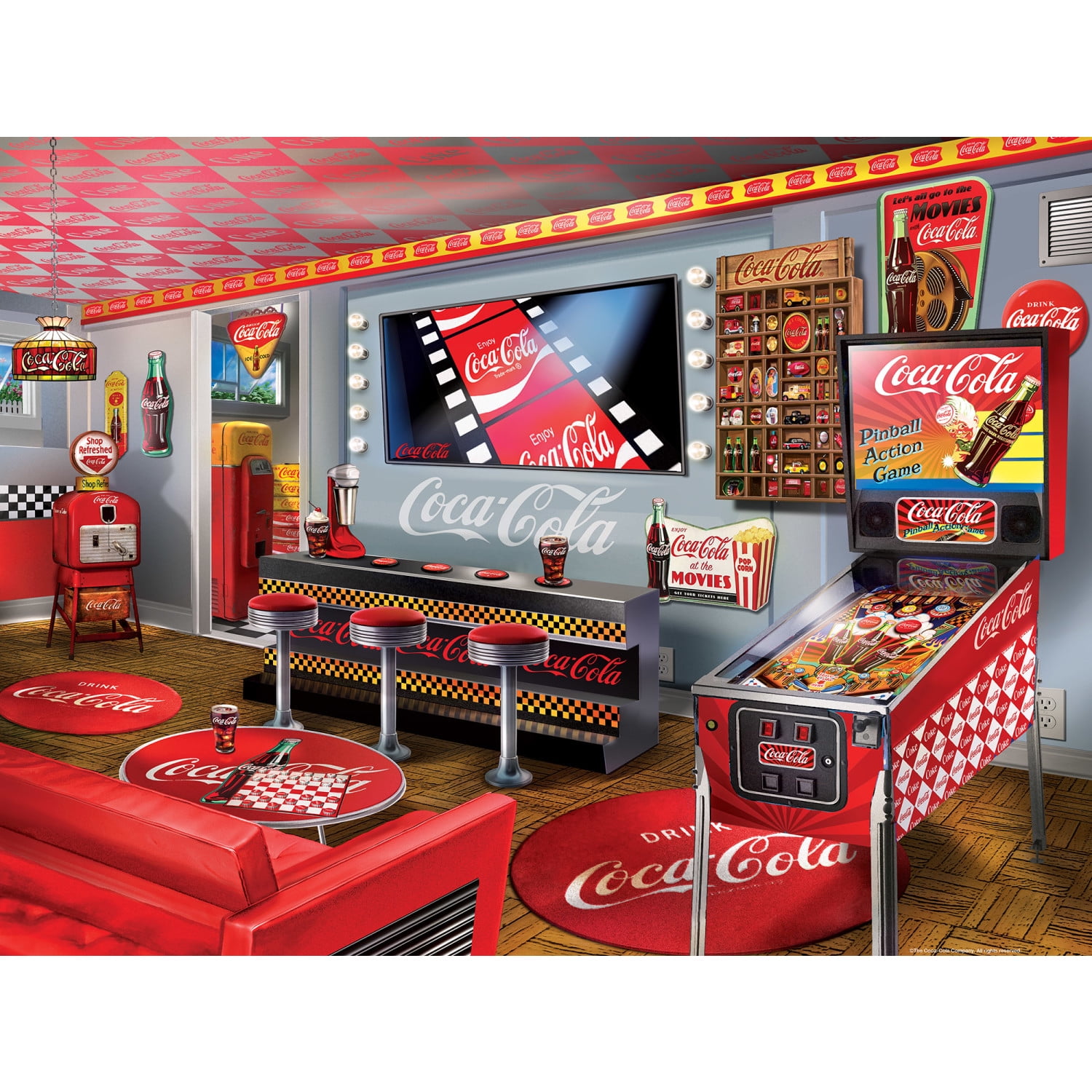Coca-Cola ナイフコレクション(額装) MasterPieces 300 Piece EZ Grip Puzzle - Coke Collector's Hideaway