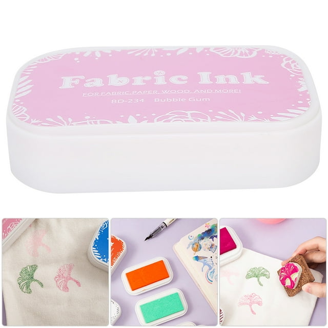 Ink Pad Colorful Pocket Accessory Details Ink Sponge Plastic Schedule Book Rubber Print Pad Scrap Inkpad Retro Ink Pads