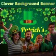 thumbnail image 4 of MXTPOV St.Patrick's Day Banner, Lucky Green Shamrock Leprechaun Backdrop for Garden Party Home Decor, St Patricks Day Decorations, Welcome Decor Flag Yard Signs, 4 of 4