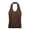 Coffee, variant on Women's Halter Tank Top with Built-in Bra – Loose Fit Sleeveless Top with Removable Pads, Soft Polyester Summer Crop Top for Women, Casual Going Out Camisole Blue,XXL