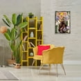 thumbnail image 3 of Stupell Industries Glam & Honeycomb Queen Bee Abstract Painting Gray Floater Framed Canvas Art Print Wall Art, 17 x 25, 3 of 10