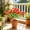 Red, variant on Faux Trumpet Flowers Bush Artificial Bush 14.56in Yellow Plastic Outdoor Plant For Porch Balcony Garden Decor 1 Count