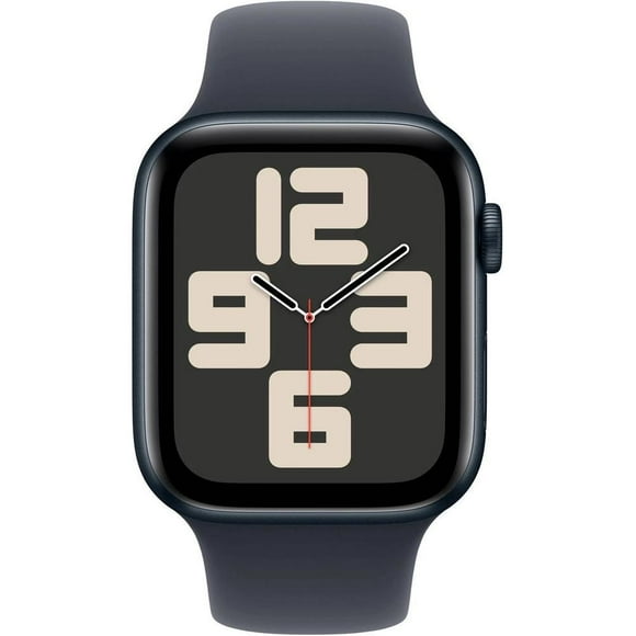 Open Box - Apple Watch SE GPS Smartwatch, 44mm, Midnight AL Case - Midnight Sport Band, M/L (MXEK3LL/A)