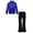 Blue, variant on Alvivi Kids Boys Disco Choir Latin Jazz Dance Outfit Sparkle Shirt Blouse Tops with Flared Pants Set Red 14