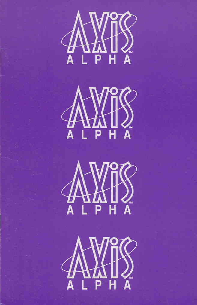 Axis Alpha 1 VF ; Axis Comic Book
