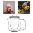 thumbnail image 4 of Tetera transparente de de borosilicato alto, tetera de de té de segura para resistente al calor con extraí 600 ml Soledad Hervidor de agua, 4 of 10