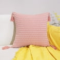 thumbnail image 1 of Xiao Hua Funda de almohada reversible de pelo, 2 unidades. Clásica y atemporal, funda de almohada sencilla de color liso, que queda genial en cualquier cama. 50 x 50 cm (rosa claro)., 1 of 5