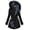 Black, variant on Winter Coats For Women, Puffer Jacket Womens, Asymmetric Zip Quilted Hooded Coat, Fuzzy Lined Mid‑Length Outerwear, S‑XXL, Plus Size Friendly