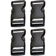 thumbnail image 1 of 2Pcs Plastic Side Release Buckle for Luggage Backpack Webbing 50mm Double Side Release Buckle Backpack Closures Snap Buckle Belt Buckle Shoulder Straps Side Release Buckle, 1 of 5