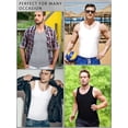 thumbnail image 6 of Emprella 3 Piece One Shirt for Men Classic Men Tank Top Cotton Tank Top Undershirt Sleeveless Workout Gym Tank Top for Men, 6 of 7