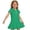 Green, variant on Girls Short Sleeve Summer Polo Shirt Dress Kids Casual Pleated School Uniform Polo Dresses Orange 3-4 Years