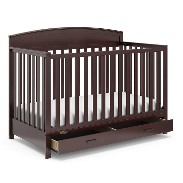 Graco Benton 5in1 Convertible Baby Crib with Drawer, Espresso