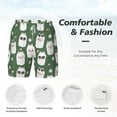 thumbnail image 4 of Kdxio Alpaca Faces Print Men'S Swim Trunks With Compression Liner 7 Inch Inseam Quick Dry Swim Shorts, 4 of 7