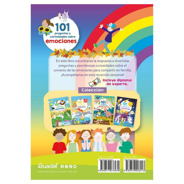 101 Preguntas y Curiosidades Sobre Emociones Editorial Guadal Libro de bolsillo 1ra edicion