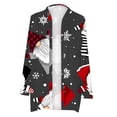 thumbnail image 4 of Babysbule Womens Cardigans Clearance Women's Ethnic Retro-print Loose Christmas Long-sleeved Cardigan Vintage Geometric Print Coat Women's Top Clearance Blouse, 4 of 5