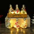 thumbnail image 3 of Christmas Tree Hanging Bulb Globe with Hanging Rope Christmas DIY LED Light Bulb Christmas Tree Hanging Pendant Decoration for Christmas Winter Home Holiday Party Gift, 3 of 8