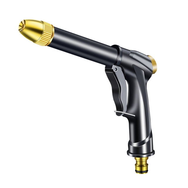 Kearding de coches, aleación de alta presión, pulverizador de rotación ajustable, portátil, para interiores y exteriores, suministros de riego Jardín y Patio Tipo 1 Negro Kearding HA004453-02B