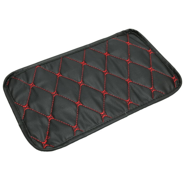 Armrest Storage Pad, Practical Armrest Storage Cover Waterproof Convenient For Outdoor For Car Red Line On Black,Black Line On Black,White Line On Black