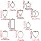 thumbnail image 2 of Colgantes Marco Adorno de joyería DIY Colgantes de molde hueco Manualidades de bricolaje Marcos de dijes de bisel hueco Perfecto para hacer collares, pulseras, aretes Sailing Electrónica, 2 of 6