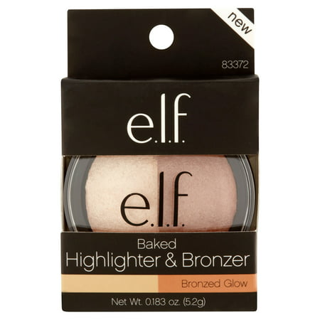 e.l.f. Cosmetics Baked Highlighter & Bronzer, Bronzed (Best Highlighter And Bronzer Duo)