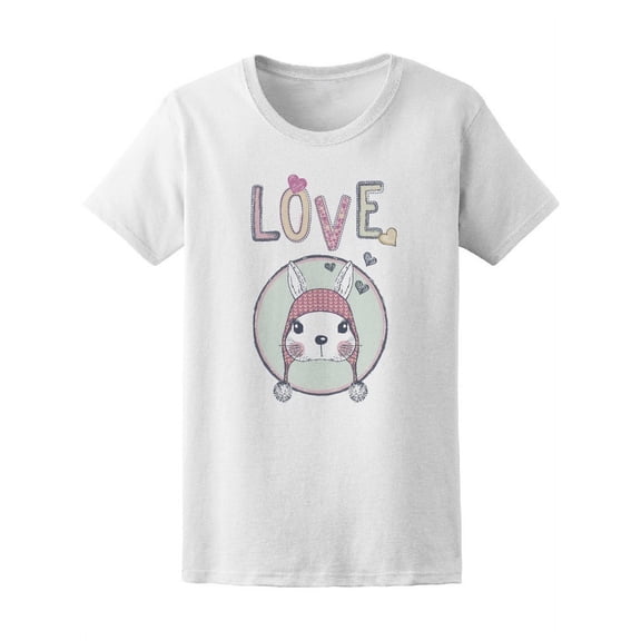 Cute Rabbit Love Tee Women's -Image by Shutterstock
