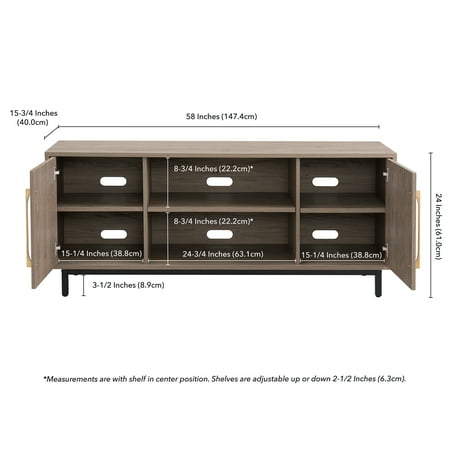 Camden&Wells - Julian TV Stand for TVs Up to 65" - Gray Wash