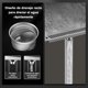 thumbnail image 4 of Drenaje de Piso Rectangular 10 * 60CM Coladera de Desag&uuml;e Ba&ntilde;o Acero Inoxidable Coladera Regadera Lineal Rejilla de Desag&uuml;e para Cocina Anti-Obstrucci&oacute;n Drenaje, 4 of 7
