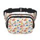 thumbnail image 1 of Balery Cartoon Transportation Mochila Cinturón para Mujeres y Hombres, Bolsa de Cintura Impermeable de Doble Capa con Correa, 1 of 6