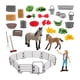 thumbnail image 1 of Set de juego de caballo y jinete, set de caballos de juguete, animales de granja, juguetes de establo para niños de 3 años en adelante. 10209, 1 of 9