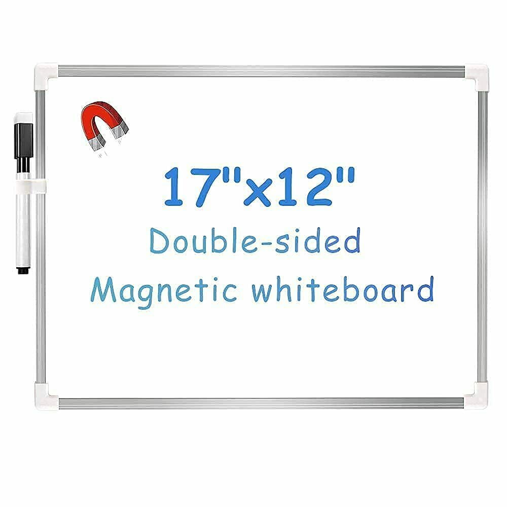 Double-sided Magnetic Whiteboard Dry Erase Writings Drawing Board Various Size 