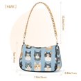 thumbnail image 3 of FORMRS Womens Shoulder Bag with Chain Strap Clutch Purse Cute Tote Handbag, Cartoon Cute Cat, 3 of 7