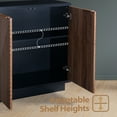 thumbnail image 5 of ARKANTOS Sideboard Buffet Cabinet with 2 Doors and Adjustable Shelf, Classic Walnut, 5 of 6