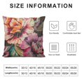 thumbnail image 5 of Pratyus Flowers Modern Rustic Decorative Pillow Case with Zipper Closure Home Decor 1PC 20x20in, 5 of 5