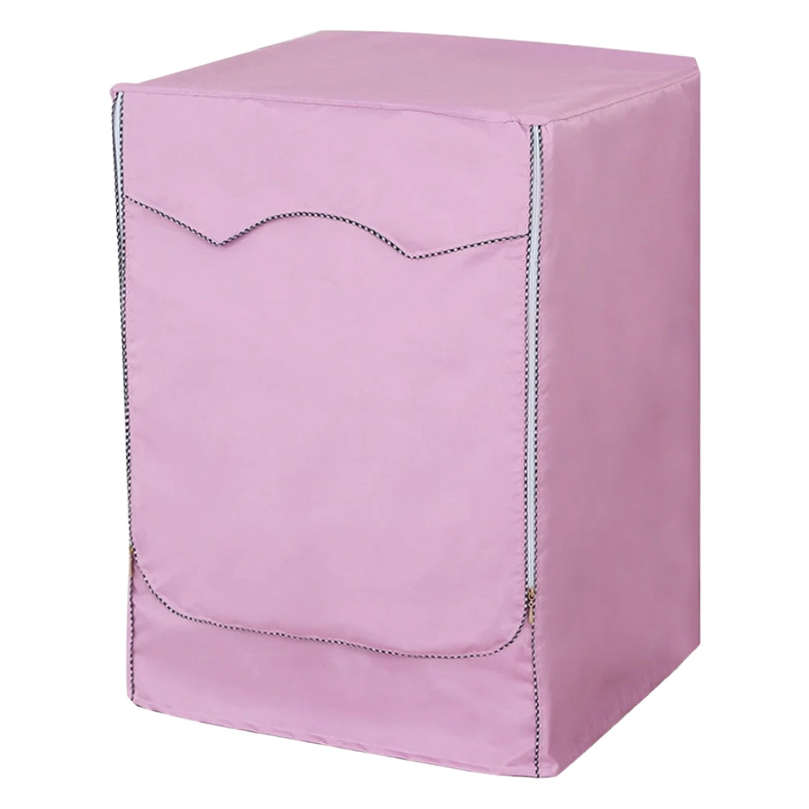 SLUOHZXI 1Pack Washer and Dryer Covers, Portable Washer Cover with Zipper Design Dustproof Waterproof Laundry Covers for Washer and Dryer, Washing Machine Cover Fit for Most Top Load Machine(Pink)
