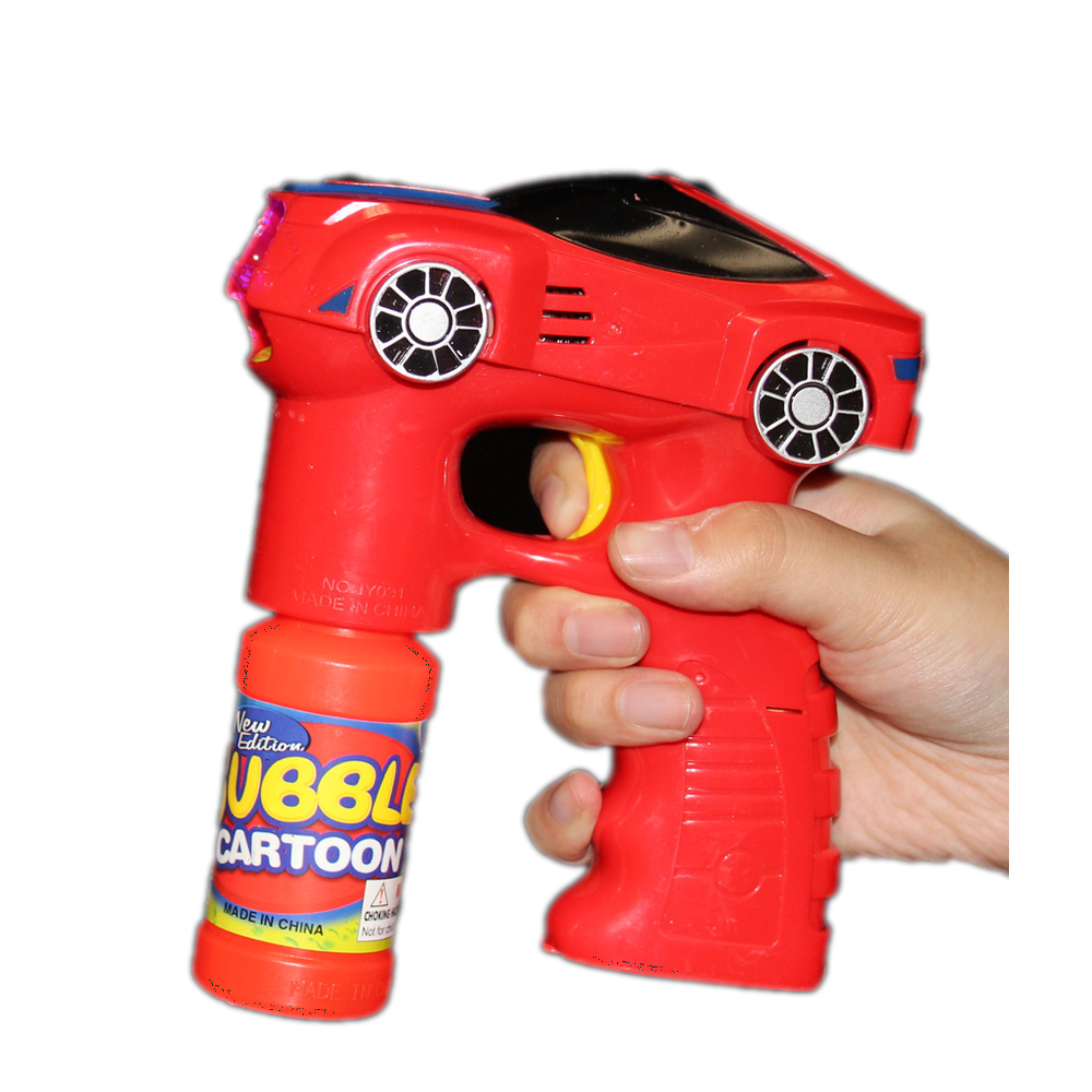 Fun Central (BC884) 1pc 7 Inch Red Car LED Bubble Gun, Car Bubble