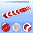 thumbnail image 4 of Unique Bargains Front Fender Arrow Sticker Decoration Motorcycle Warning Reflective Tape Waterproof Pet Reflective Material Red 1 Pcs 34 cm x 5.5 cm, 4 of 6