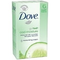 thumbnail image 1 of Dove Go Fresh Beauty Bar, Cool Moisture, 4 oz bars, 6 ea (Pack of 3), 1 of 1