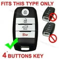 thumbnail image 3 of Dobrev Silicone Keyless Entry Case Fob Protector Cover Skin for Kia Niro Optima Sedona Sportage Sorento Soul Forte 2017 2018 2019 Smart Key   black and blue, 3 of 4