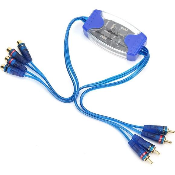 ZOUSSIQI Ground Loop Isolator Automotive 4 Channel Gold Plated Ground Loop Isolator Car Noise Filter for Automobile CA919-8126