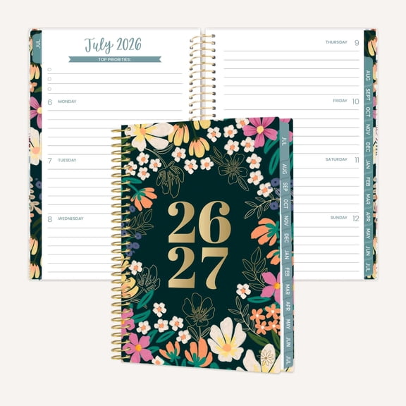 bloom daily planners 2026-2027 Academic Pocket Planner, 13 Month Weekly & Monthly, 4" x 6", Blooming Wildly