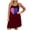 Wine, variant on SBYOJLPB Womens Suspender Nightgown Dress With Printed Pattern Sleeveless Dress Nightdress Home Sleep Dress