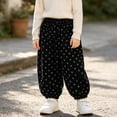 thumbnail image 2 of Plebaso Girls Baggy Jogger Sweatpants Elastic Waist Pull on Athletic Trousers Corduroy Cute Pants for Kids, 2 of 6